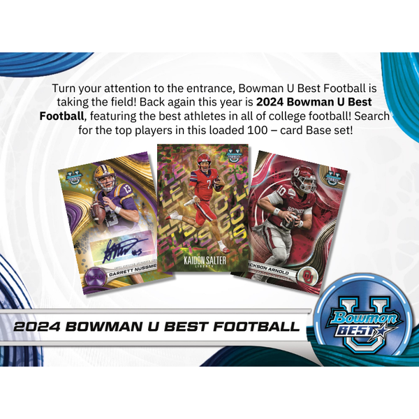 2024 Bowman University Best Football Hobby 12 Box Case