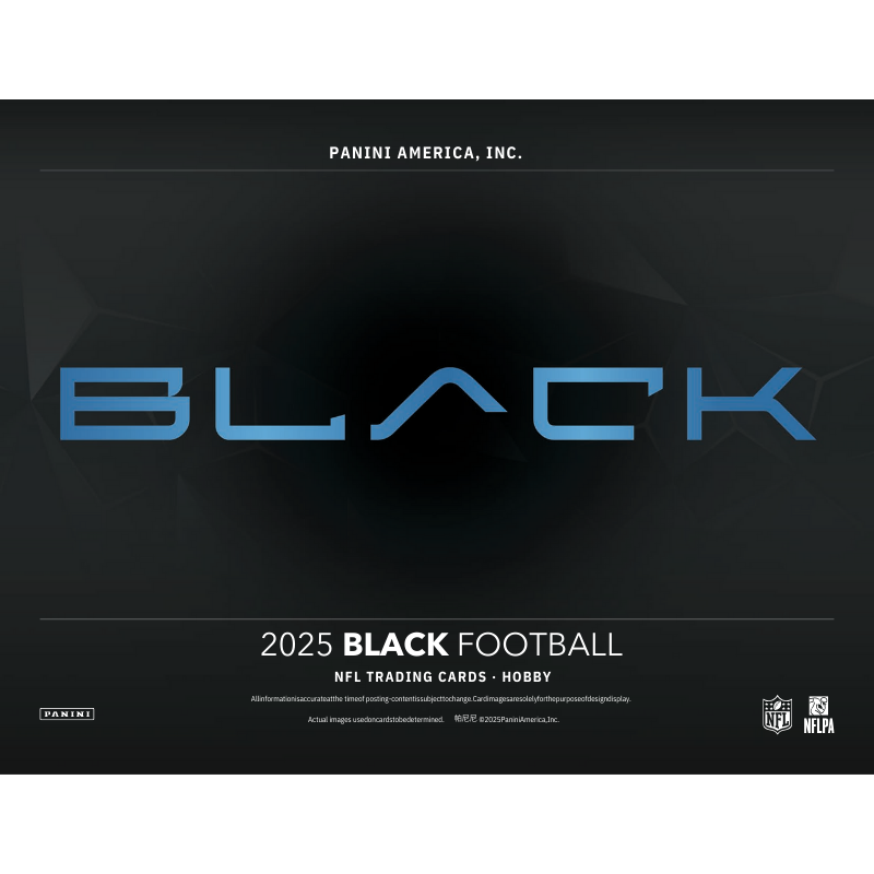 2025 Panini Black Football Hobby 12 Box Case